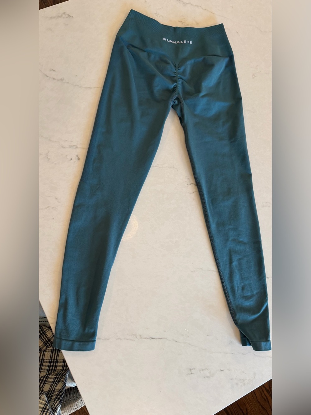 Alphalete  Teal High-Waist Leggings like new M